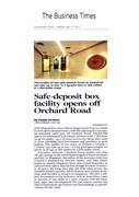 Safe Deposit Box - Safe-Deposit Box Facility Opens Off Orchard Road